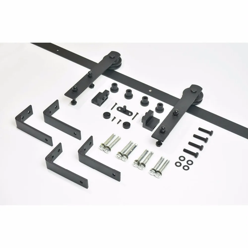 5 8ft Top Ceiling Mount Sliding Barn Door Hardware Rustic