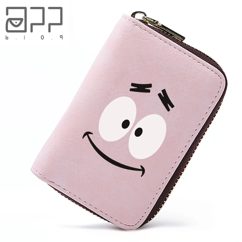 

APP BLOG Cute Big Eyes Women Card Bag 2018 New Arrive Zipper Credit ID Cards Holder Case Extendable Small Wallet Coin Purse