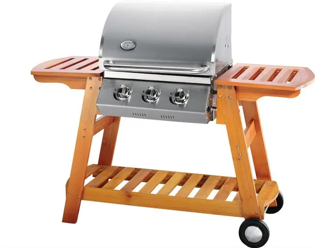 CE Approval 3 Burners gas bbq grill / Stainless Steel smokeless grill