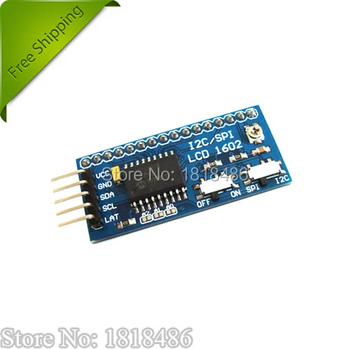 

Free Shipping! I2C / SPI character LCD backpack LCD1602 / LCD2004