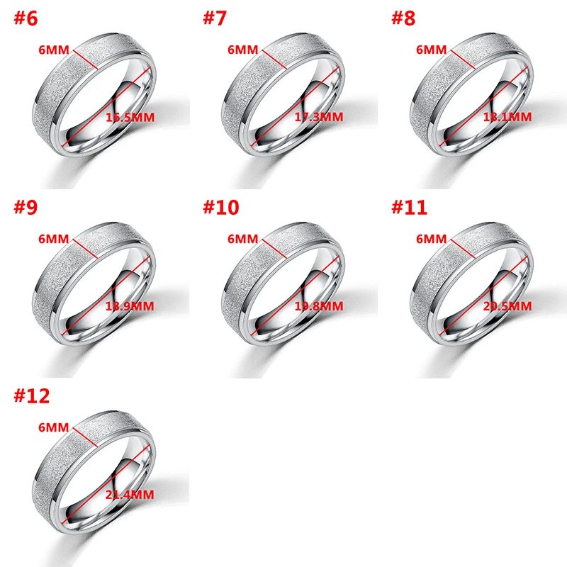 Высокое качество 6 мм Spinner разноцветные кольца для мужчин очаровательный из нержавеющей стали матовые кольца для женщин модные свадебные Ювелирные изделия Подарки