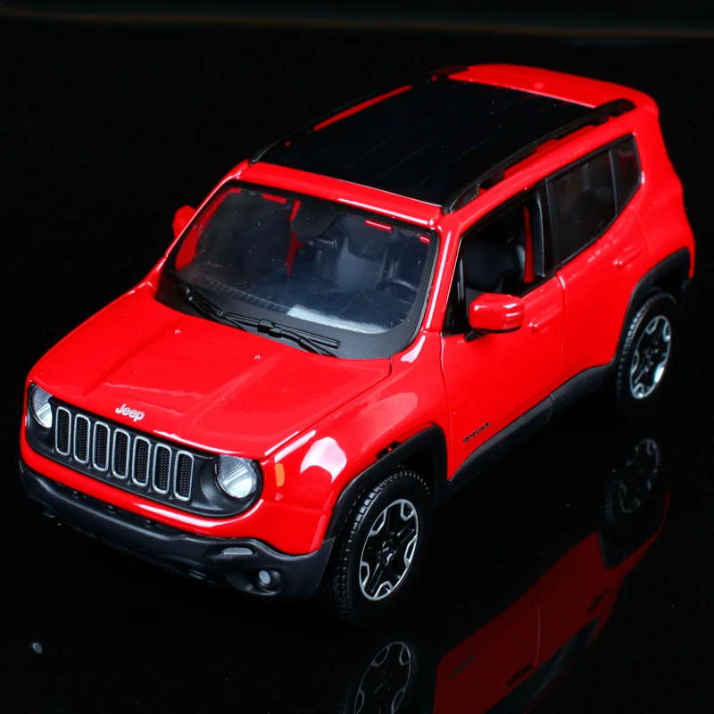 Maisto 1:24 2017 Jeep Renegade Red Diecast Model Car Toy New In Box