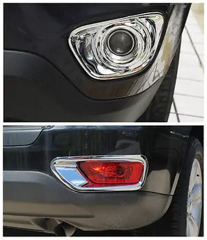 

Chrome Front + Rear Fog Light Lamp Cover Trim 4pcs for JEEP COMPASS 2011-2013