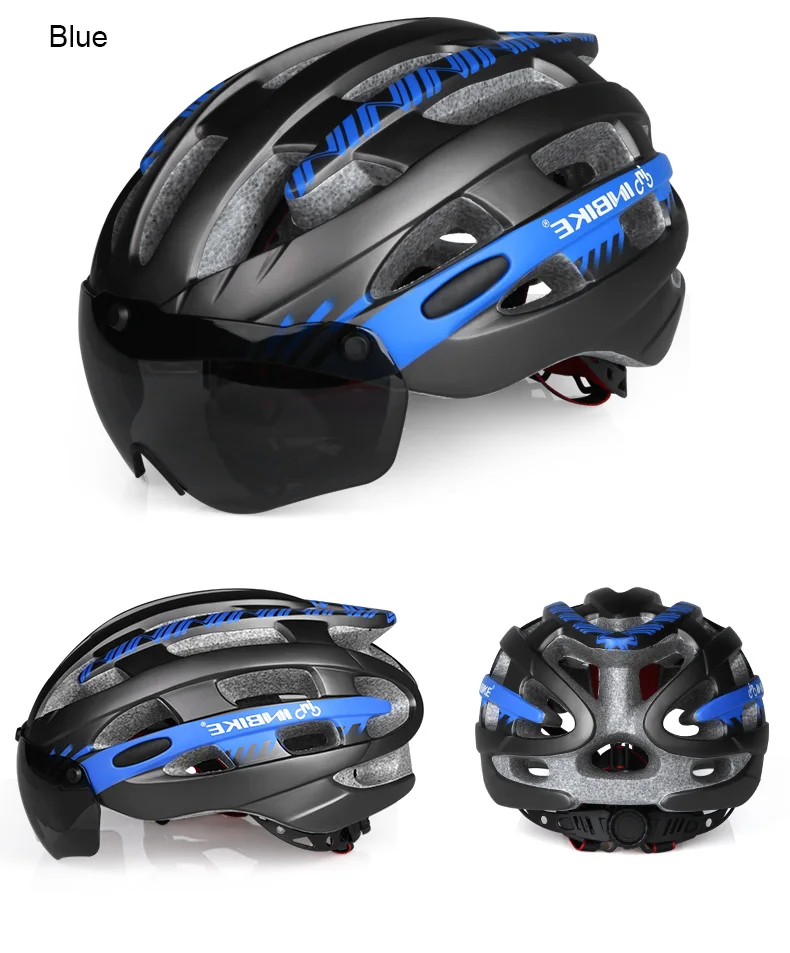 INBIKE велосипедный шлем MTB велосипедные очки Helme Профессиональный Горный гоночный шлем Ciclismo для мужчин и женщин велосипедный в форме безопасной кепки