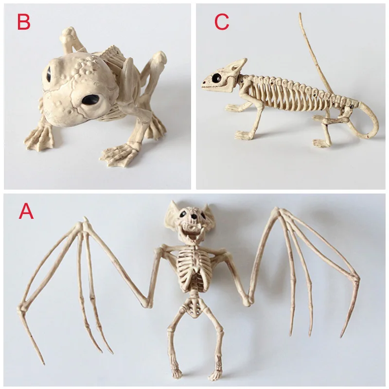 Интересные Горячие модель скелета животных Летучая мышь/лягушка/ящерица кости декор для Хэллоуина, вечеринки качество дропшиппинг LC