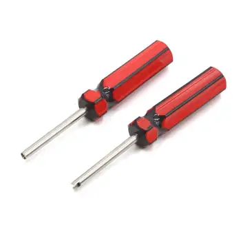 

uxcell 2Pcs Red Black Single Head Tire Tyre Valve Stem Core Remover Wrench for Car Auto