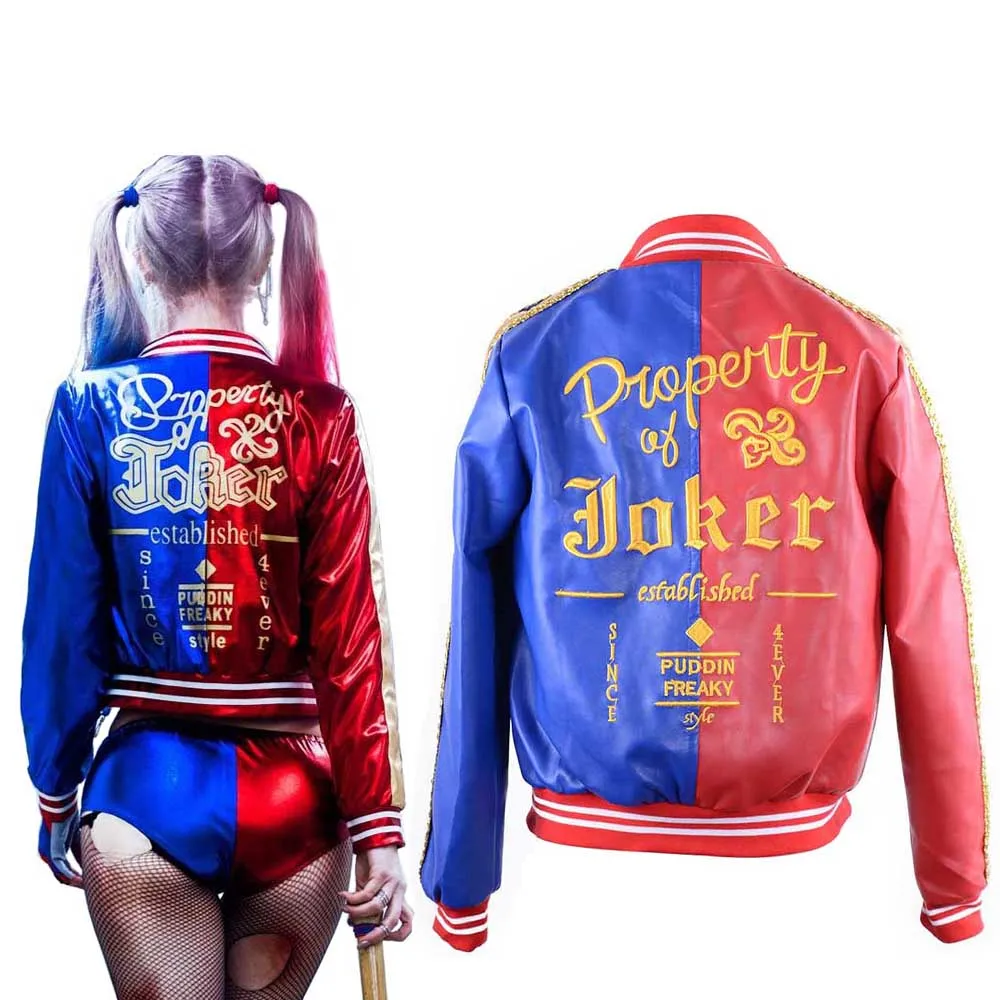 Quinn Joker Harley Traje Bordado Chaqueta De Propiedad q67xpI7d