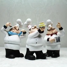 European cook ornaments creative resin chef statue restaurant bar cafe kitchen dining & bar decorations ornaments chef figurine