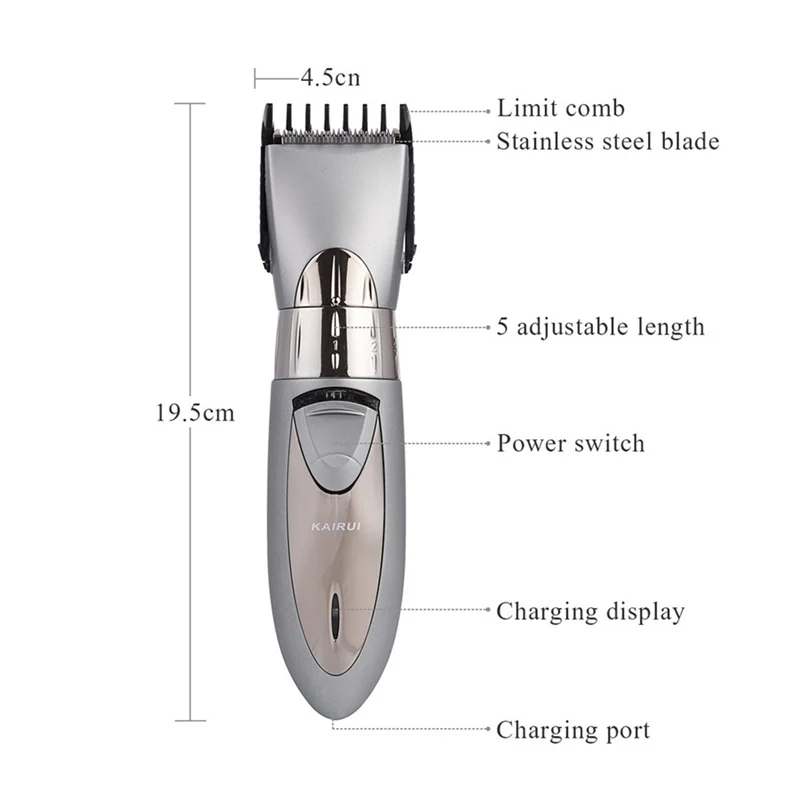 Aparador de cabelo e barba recarregável p49,