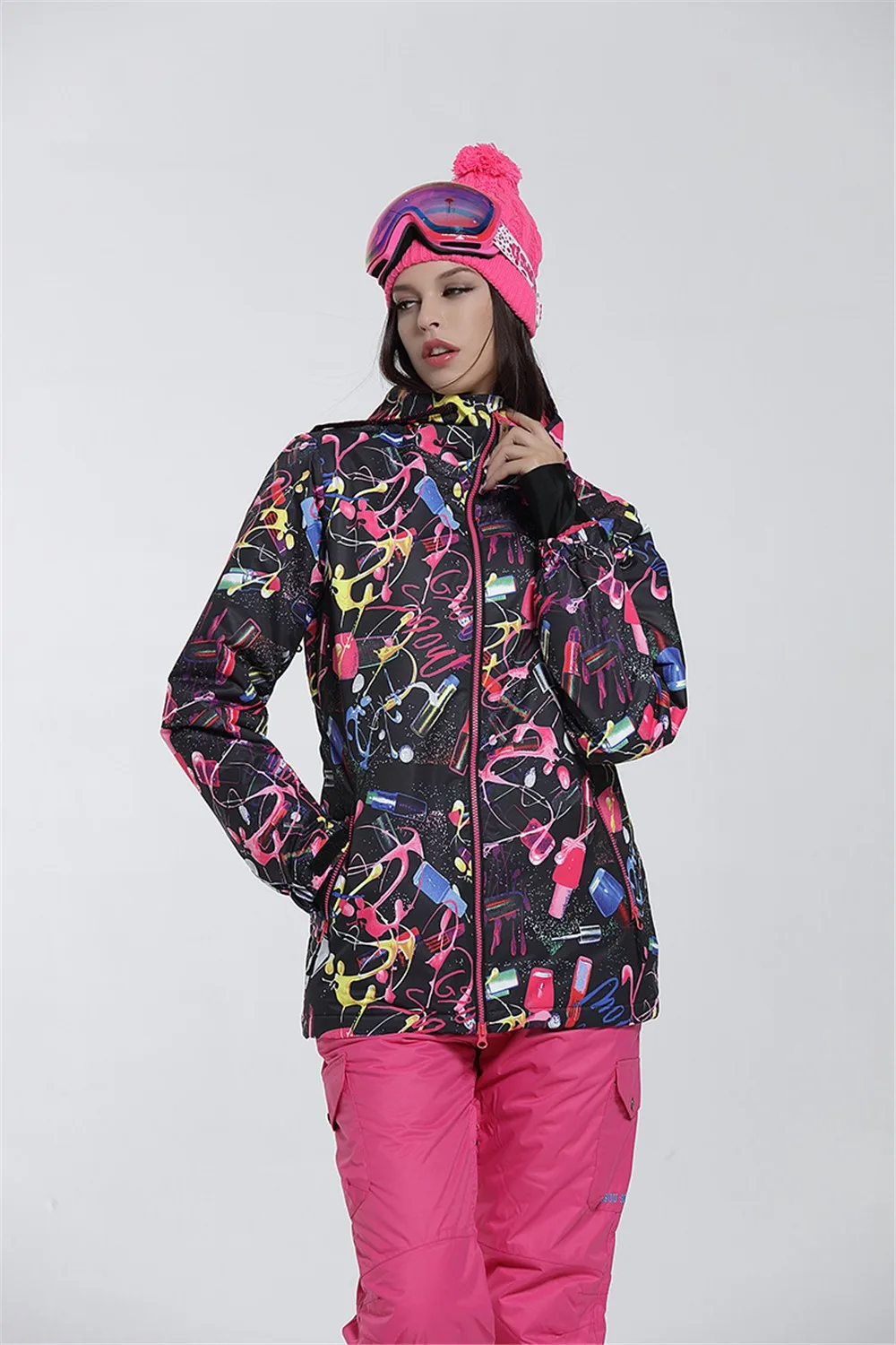 Женская зимняя одежда сноуборд Женская водонепроницаемая походная верхняя куртка для женщин/сноуборд куртка лыжная одежда