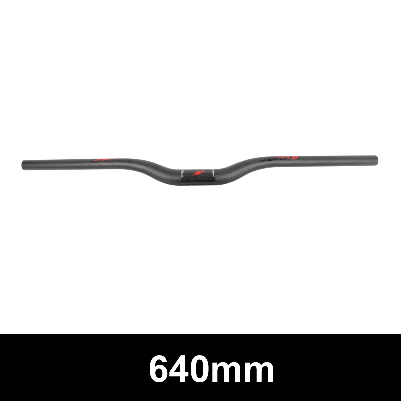 Rise 640mm Ullicyc углерод волокно супер сильный ультралегкий MTB/руль для шоссейного велосипеда, руль для плоским крышам или подъем 31,8*/660/680/700/720/740 мм - Цвет: Rise 640mm