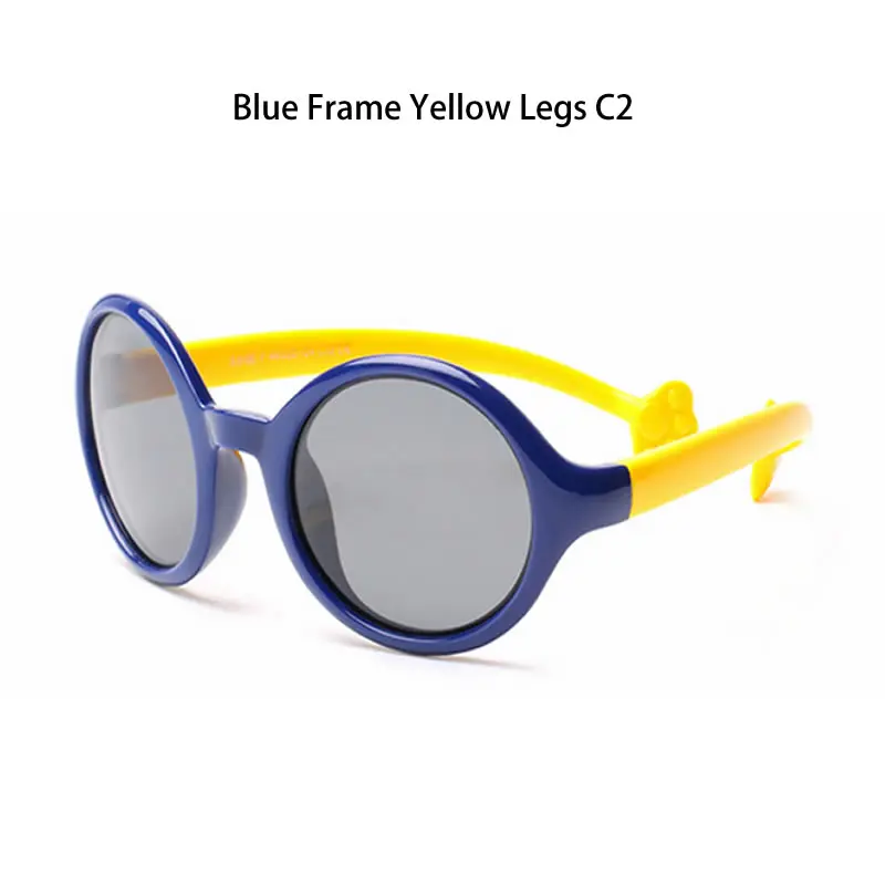 Модные новые детские круглые поляризованные солнцезащитные очки Детские поляризованные солнцезащитные очки для маленьких мальчиков и девочек Oculos 8100