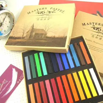 

Hair Styling 24 Colors Vermicelli Chalk Powder Fashion Woman Temporary Hair Dye Chalk Pastel Stick Hair Care