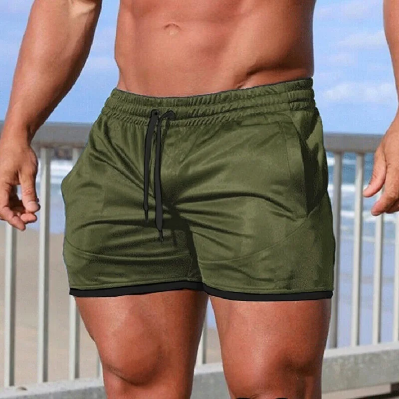 Мужские Брендовые спортивные для бега шорты летние для похудения мужские черные короткие брюки для бодибилдинга мужские фитнес спортивные штаны для тренировок