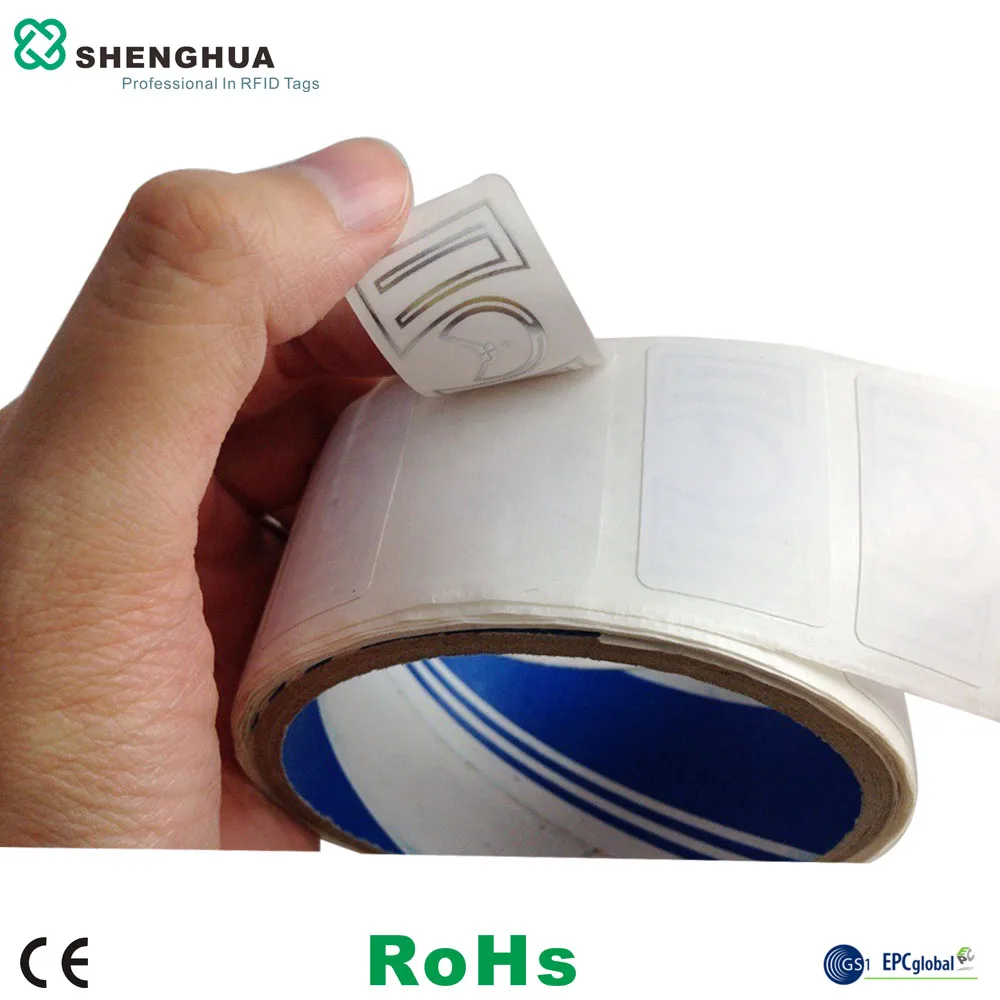 1000 шт/рулон пустая RFID смарт-метка ISO 18000-6C RFID Метка бумажного рулона уникальная глобальная кодировка TID анти-подделка RFID стикер