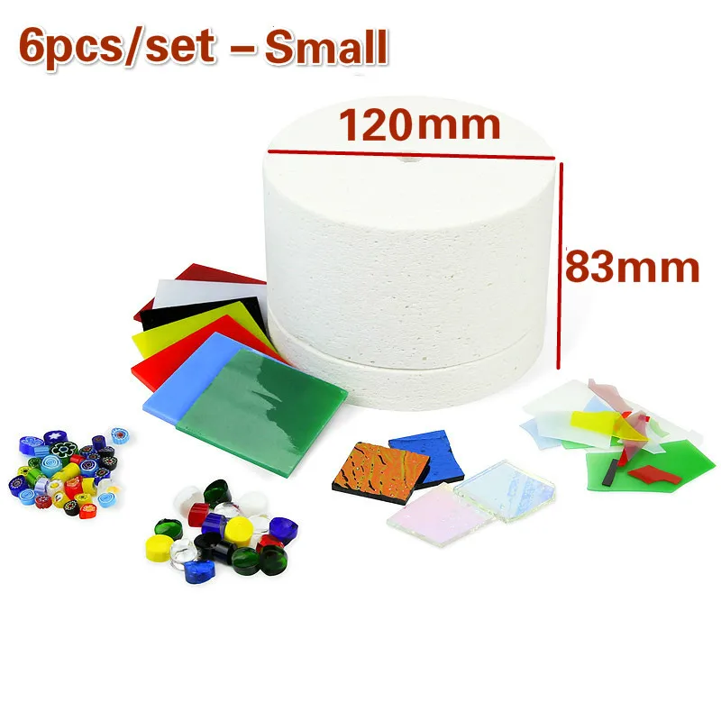

10pcs/set Stained Glass Fusing Supplies DIY Kit Professional Microwave Kiln Kit Tool Set Ceramic Accessories Supplies