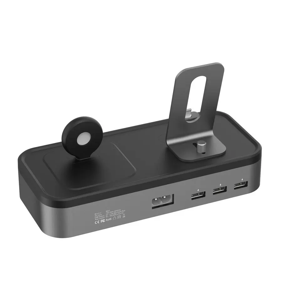 Oittm для Apple iPhone часы серии Стенд 5 Порты быстрее USB Зарядное устройство Док станция
