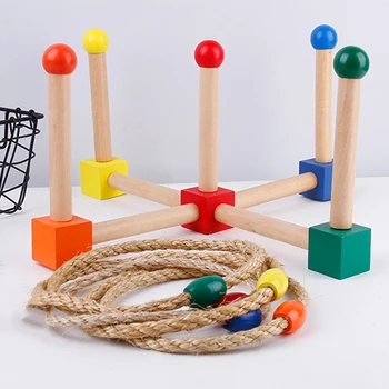 

1Set Throwing Ring Toys Aids Hand-Eye Coordination Educational Toy Set Kindergarten Teaching For Outdoor Playing Toys