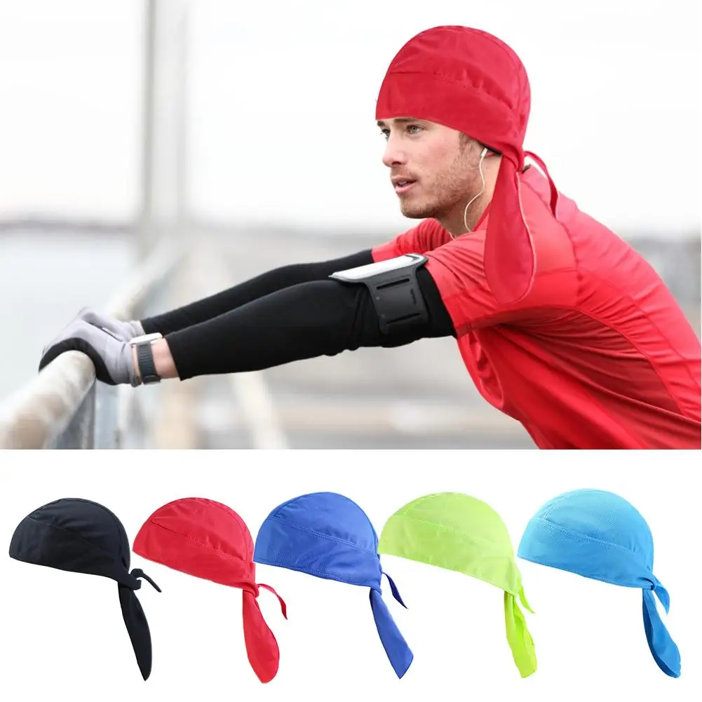 

Cycling Cap Headscarf Pirate Hat Breathable Head Scarf Quick Drying Motorcycle Bandana Sweat For Riding Running Headband Hats
