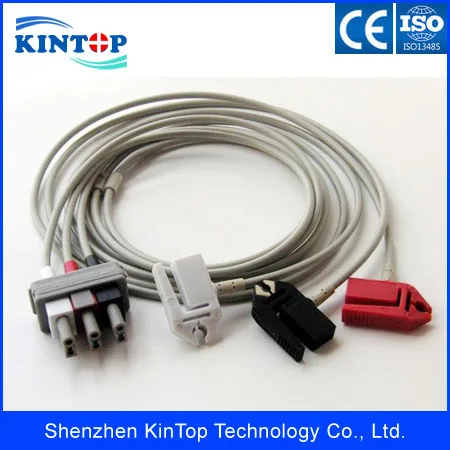 Philips 3lead ECG Cable with Leadwires with clip