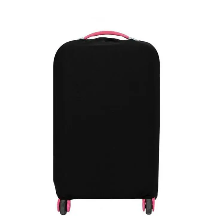 Защитный чехол для багажа от 18 до 30 дюймов, эластичный чехол на колесиках для путешествий, дешевый чехол для багажника, пылезащитный чехол, аксессуары - Цвет: black