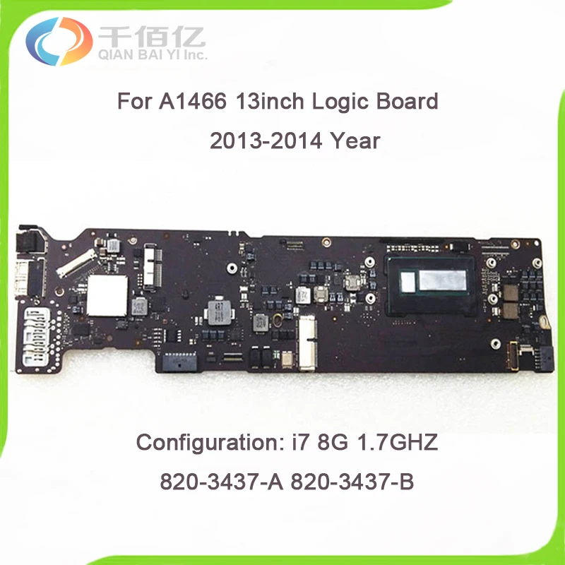 Original A1466 Logic Board for font b MacBook b font Air 13 3 i7 8GB 1