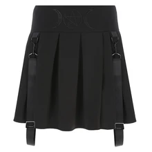 Для девочек, плиссированные юбки женские корейский стиль Высокая Талия Короткие мини-юбки летние Для женщин одноцветная бальная юбка, сексуальное хлопковое белье