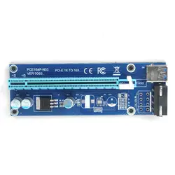 006 S/008 S случайный супер стабильный PCI-E PCI E Express 1x до 16x видеокарта Riser Extender адаптер для Bitcoin BTC Miner hine