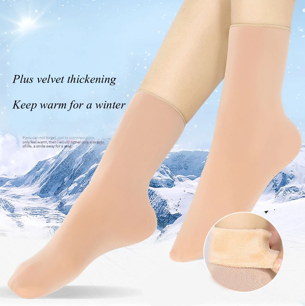 MEI LEI YA/1 пара; зимние Бархатные Носки-тапочки из искусственного нейлона для взрослых; плотные теплые женские носки; носки для сна