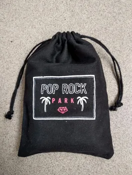 

100pcs cotton drawstring bag, 15*20cm cotton fabric jewelry bag wholesale custom 1 color logo printing and DHL shipping free