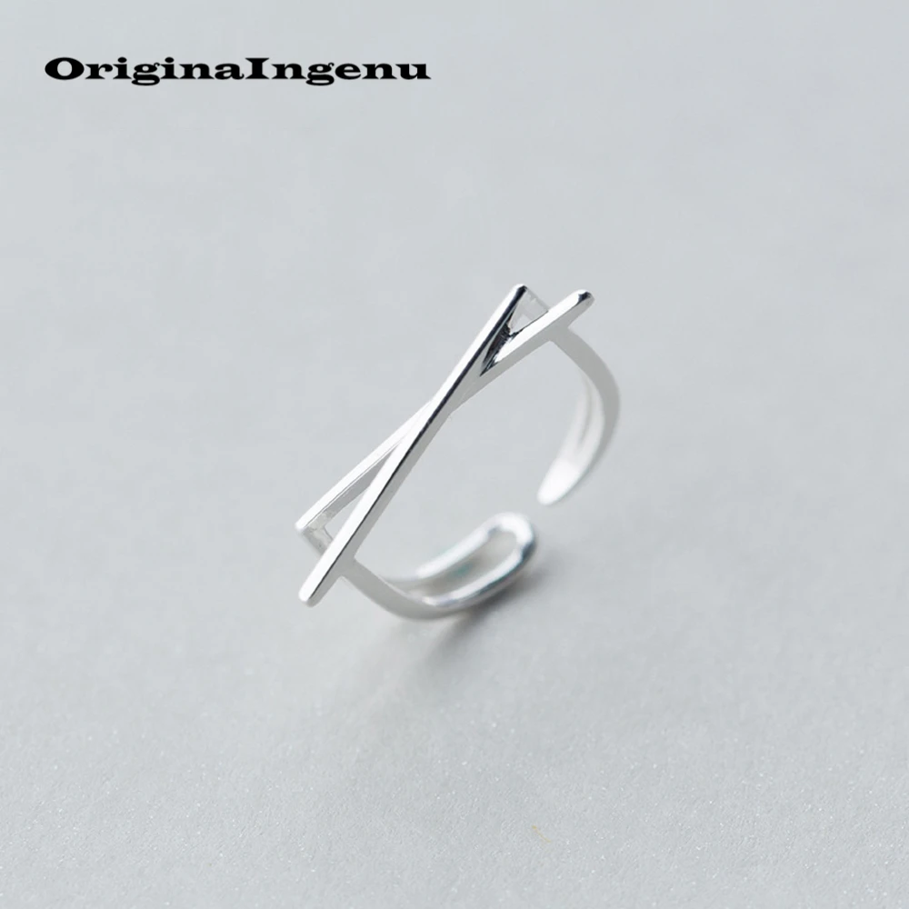 

Anillos Cross Rings Real 925 Silver Jewelry Vintage Charm Boho Minimalism Birthday Gift Haut Femme Bague Femme Rings for Women