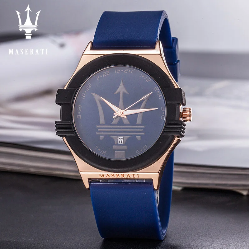 

Maserati New Fashion Stone Mechanical Watch Men's Top Brand Luxury Leisure Clock Men's Watch Gift Horloges Mannen 42367156