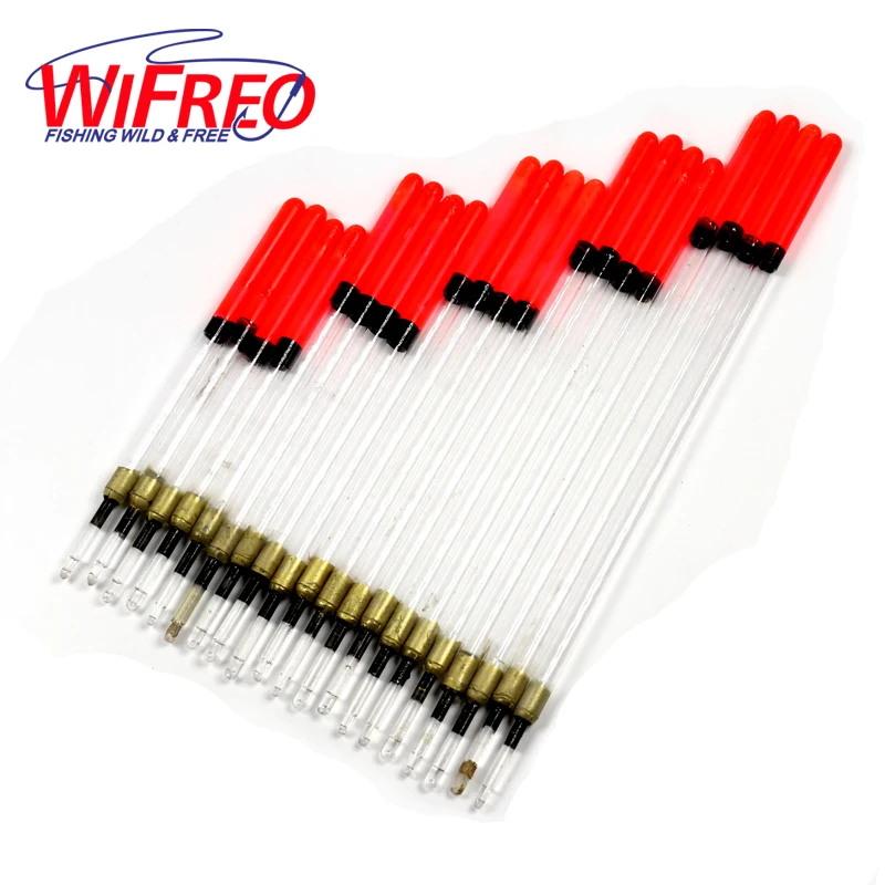 

Wifreo 20PCS/Set Clear Plastic Fishing Float Carp / Coarse Fishing Floats Tube Mix Sizes