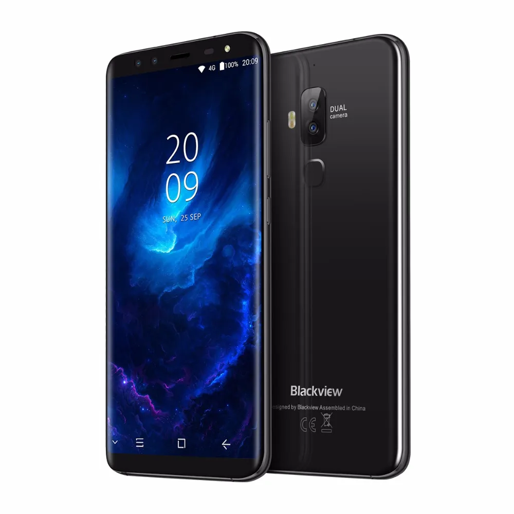 Blackview S8 13.0MP Four Cameras 18:9 5.7 Inch Smartphone 4G RAM 64G ROM MT6750T Octa Core 4G LTE Fingerprint OTG Mobile Phone