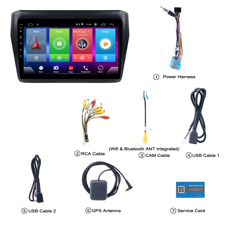 Discount Full Touch Car Android 8.1 Radio Player For SUZUKI SWIFT ERTIGA 2017 DSP IPS GPS Navigation Video Multimedia Built in Bluetooth 1
