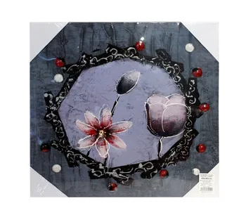 

Flower oil painting Cuadro in the center's 40x40 cm