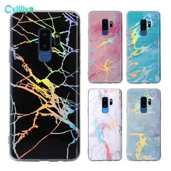 

500pcs Soft TPU Bling Laser Marble Design Case Cover Sparkling Felxible Defender Cases For iPhone X 8 7 6 6S Plus