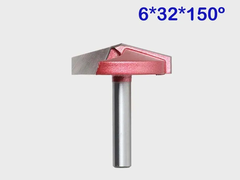 2pcs CNC Engraving 3D Bits Router 150 Degree 6mm x 32mm V Groove Acrylic 3D v cutterin Milling