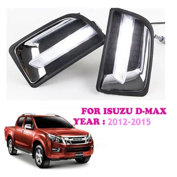 

JanDeNing Car LED daytime running lights Replacement fog lamp DRL For ISUZU D-MAX 2014~2015