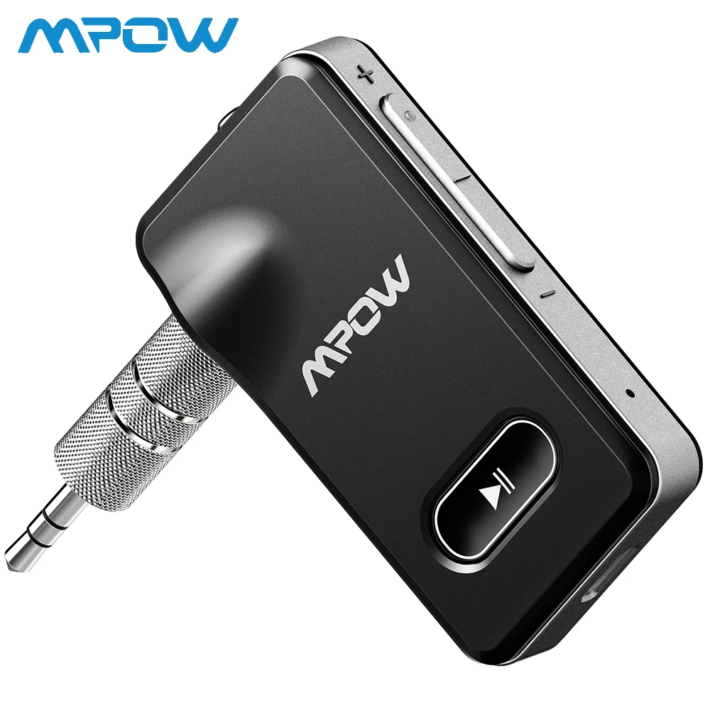 

Mpow Bluetooth 4.1 Receiver Portable Wireless 3.5mm Audio Adapter 5-Min Quick Charge Hands-free Calling Bluetooth Car Kit Sliver