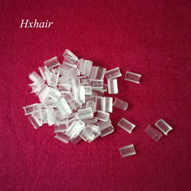 - 1000pcs Glue Nail Tip Keratin Nail Tip / Mixed Colors / Black D-Brown Brown L-Brown Blonde Transparent