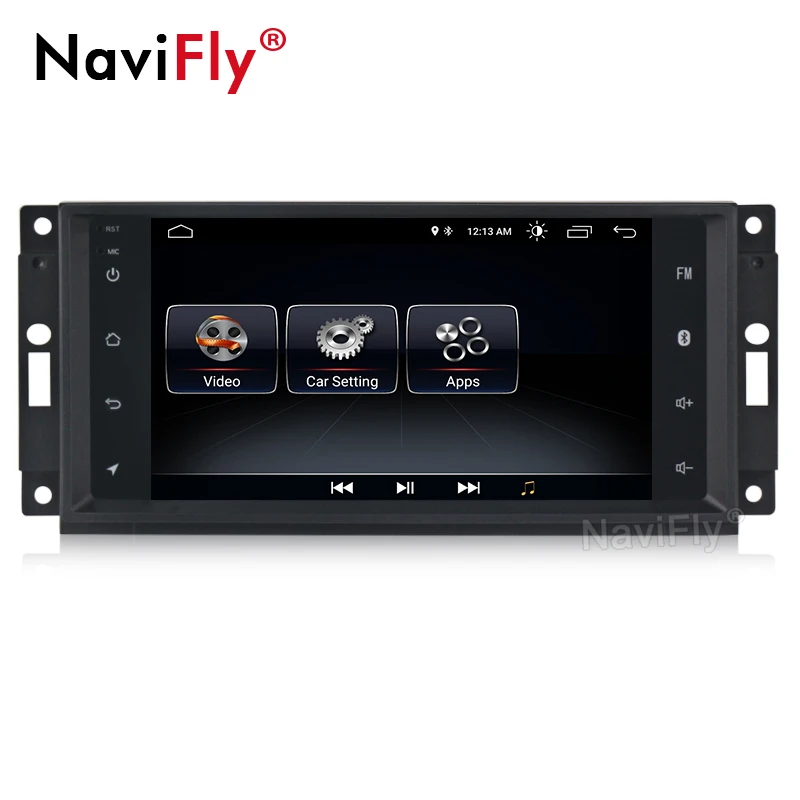 Flash Deal Navifly Android 8.1 Car dvd player GPS Navigation for Jeep Grand Cherokee 2009 2008 2010 Wrangler Compass Dodge Chrysler Map BT 5
