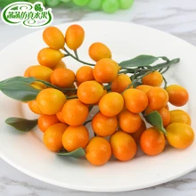 Маленькая пена фрукты золото оранжевый фруктовая серия украшения дома 43 kumquat в украшения дома