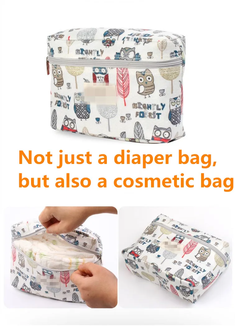 

Diaper Bags Maternity Bag for Disposable Reusable Fashion Prints Wet Dry Bag Nappy Changing Portable Diaper Storage Bag