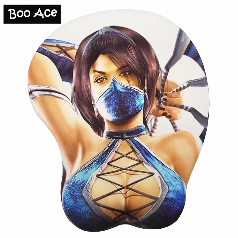 KITANA Сексуальный игровой коврик для мыши с аниме большой мягкой грудью 3D игровой коврик для мыши подставка для запястья