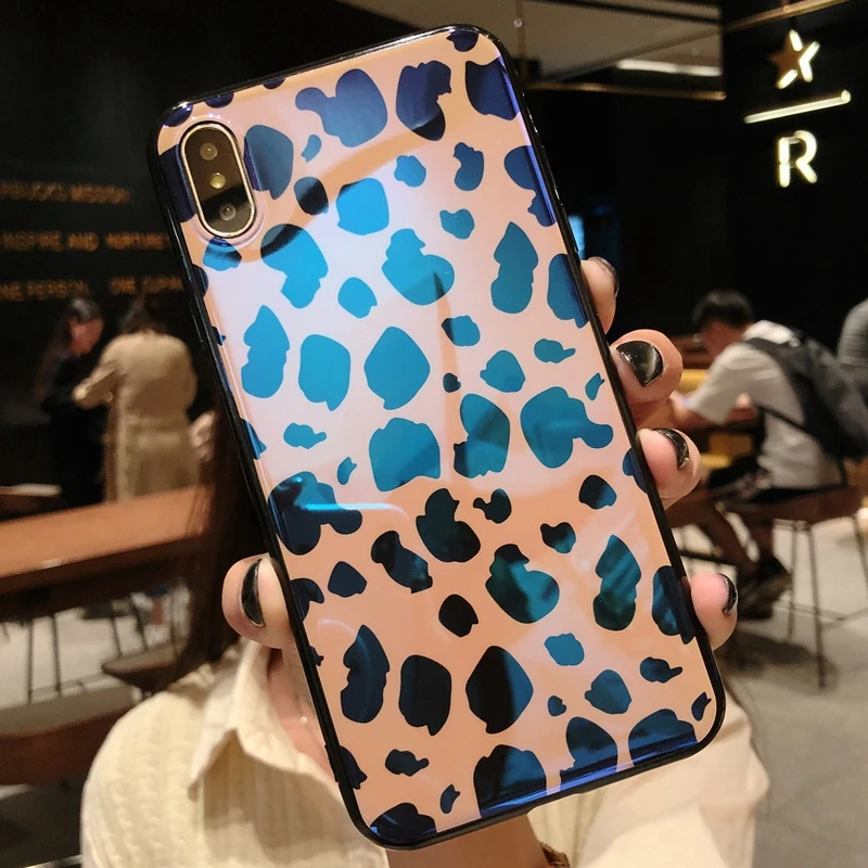 Синий блестящий Леопардовый Мягкий чехол для телефона huawei P20 Lite, чехол для huawei P30 Pro Honor 10 Lite V20 V10 6X 7X 8X Y7 p smart