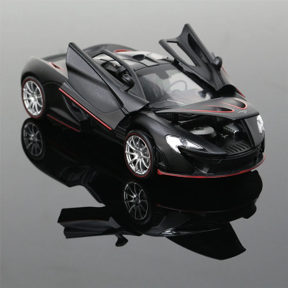 132 Collectible Car Models Yellow McLaren P1 Alloy Diecast Car Model