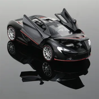 

1:32 Collectible Car Models Yellow McLaren P1 Alloy Diecast Car Model Toy Vehicles Electronic Car With Light&Sound Gift for Kids