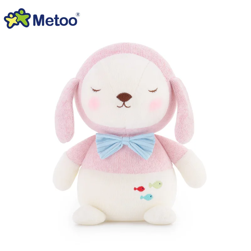 Мягкие игрушки для девочек Детская кукла Metoo милый мультяшный плюшевый кролик Kawaii мягкие животные для детей Рождественский подарок на день рождения - Цвет: 2395-4
