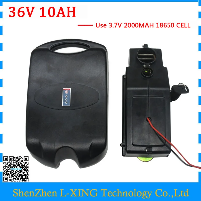 

500W Power 36volt Electric bicycle battery 36V 10Ah With 42v 2a charger 36v 10ah Li-ion battery fit 36V bafang motor
